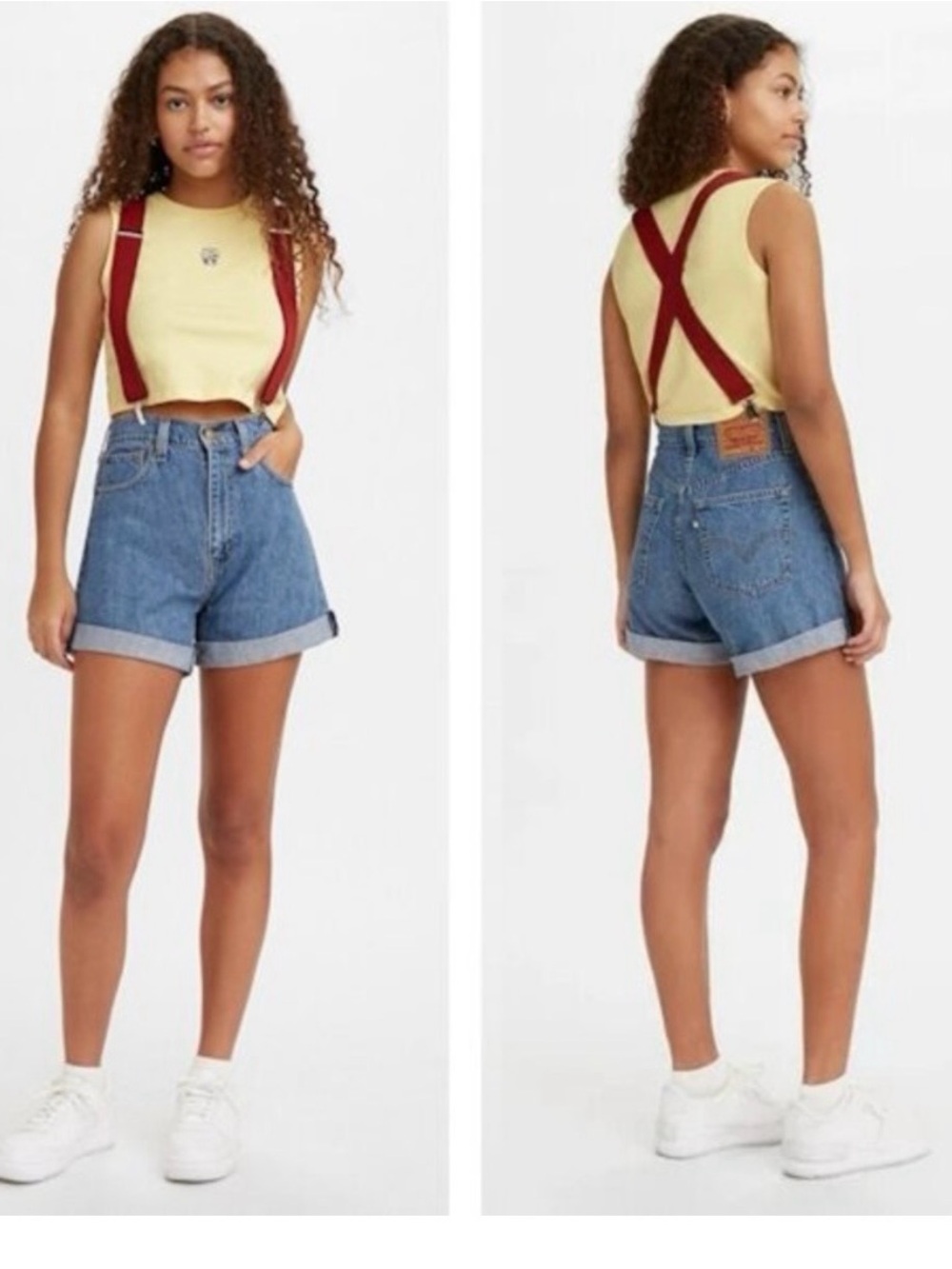 Levi's Blue Cuffed Denim Shorts Pokémon Edition